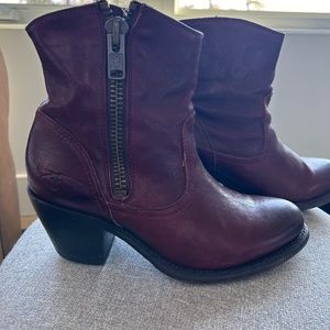 Frye leather booties. Size 8